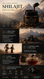 Shilajit 100% Puro 💎 Fonte de Energia Vital do Himalaia