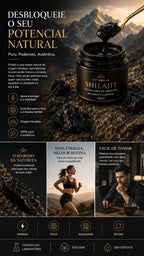 Shilajit 100% Puro 💎 Fonte de Energia Vital do Himalaia